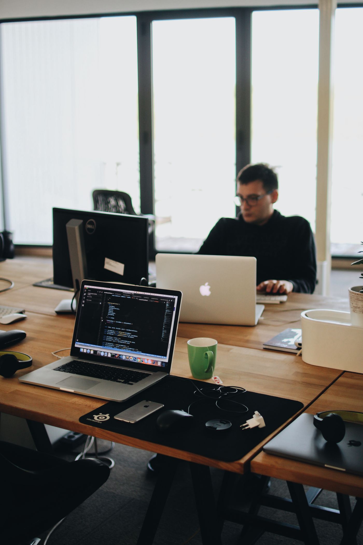 Professional web developer preparing a reseller hosting website and billing platform